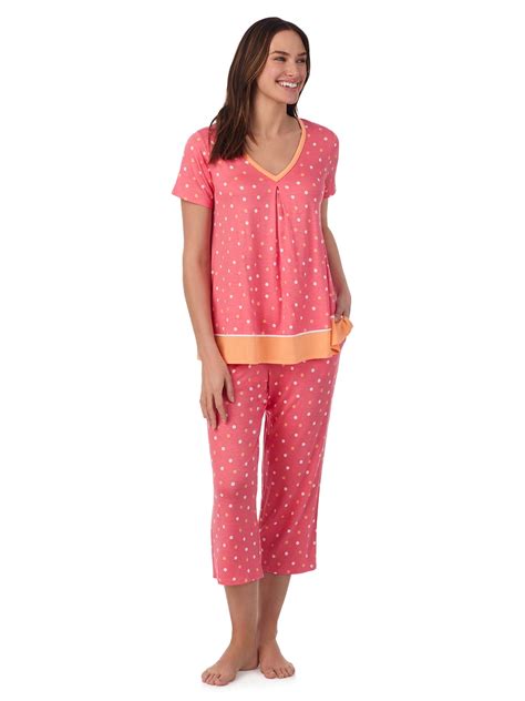 Secret Treasures Womens 2 Piece V Neck Top And Capri Pajama Set Xs 3x