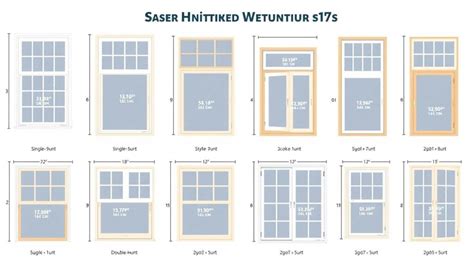 standard replacement window size charts complete guide