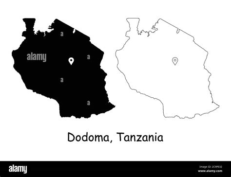 Dodoma United Republic Of Tanzania Detailed Country Map With Location