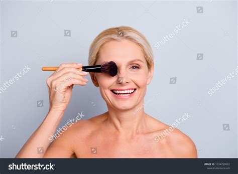 Portrait Cheerful Nude Attractive Pretty Gorgeous Stock Photo 1034780992 Shutterstock