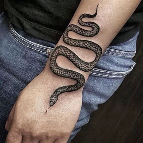 Black Mamba Snake Tattoo