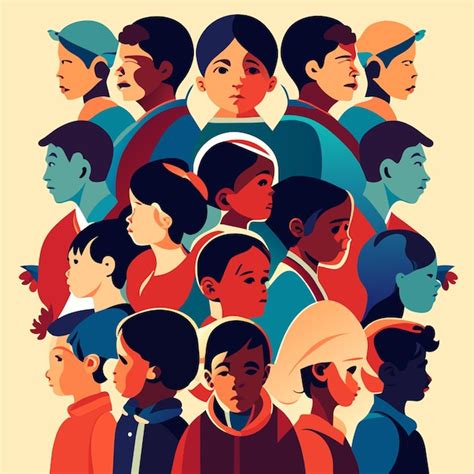 premium vector cultural representation  kid illustrations