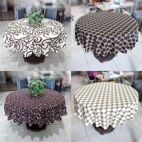 jual taplak bundar bulat meja makan besar  kursi meja cafe