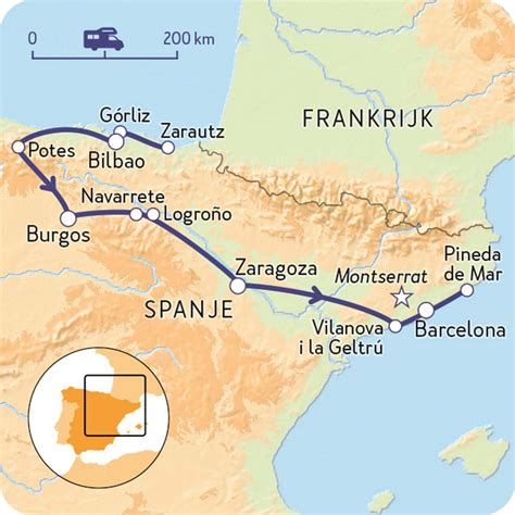 Camperroute Spanje Van Kust Tot Kust Nkc Spanje Spanje Reizen