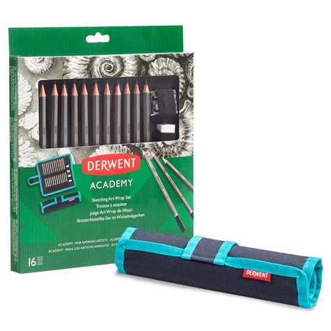 Set Pentru Schite Derwent Academy Sketching Art Wrap Piese Cutie