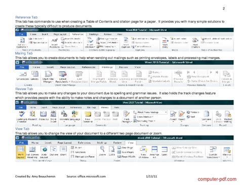 Pdf Microsoft Word Free Tutorial For Beginners