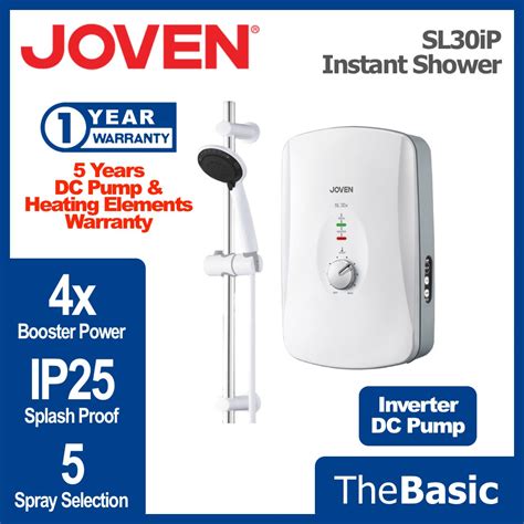JOVEN Hot Shower Instant Water Heater With And Without DC Booster Pump