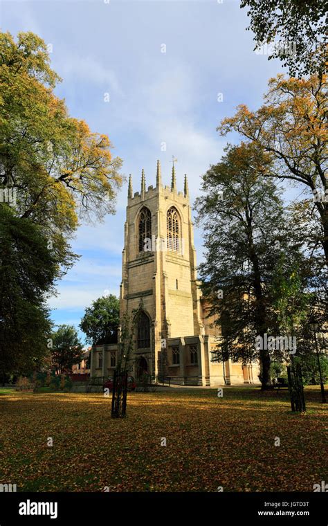 All Saints church, Gainsborough town, Lincolnshire County, England, UK ...