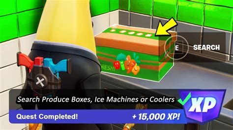 Where To Search Produce Boxes Ice Machines Or Coolers Fortnite