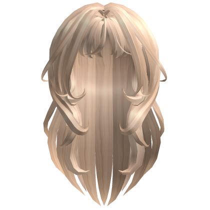 Long Hair With Bangs In Blonde Roblox