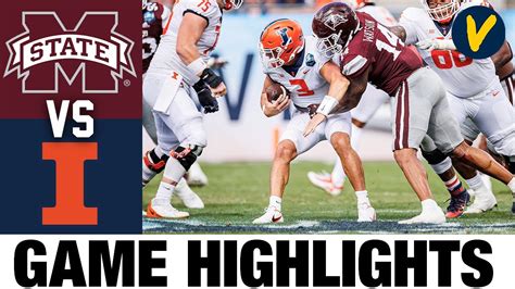 22 Mississippi State Vs Illinois Reliaquest Bowl 2022 College Football Highlights Youtube