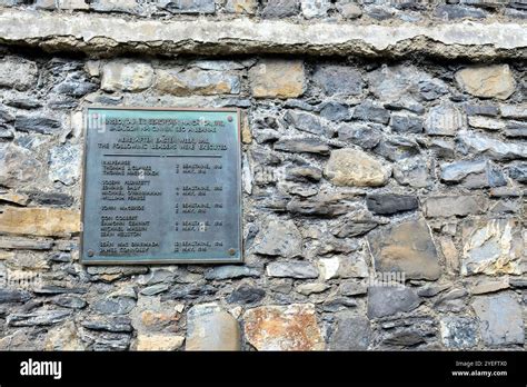 Plaque Commemorating The Execution Of Irish Republicans Arrested For