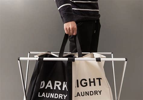 Складная корзина для белья с 2 отсеками (4747) - купить по лучшей цене ...