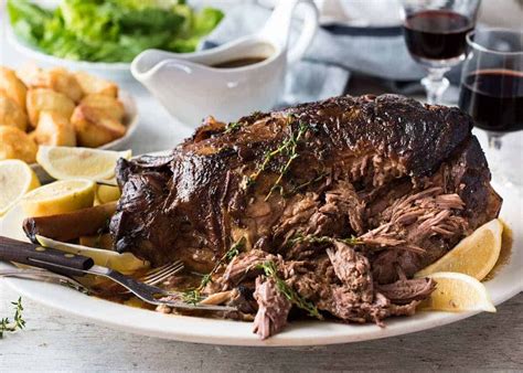 slow cooker roast lamb leg recipetin eats