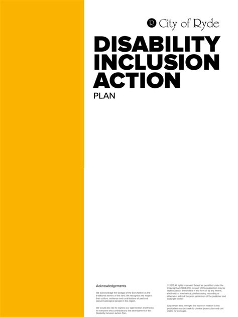 Diap Disability Inclusion Action Plan Download Free Pdf Disability