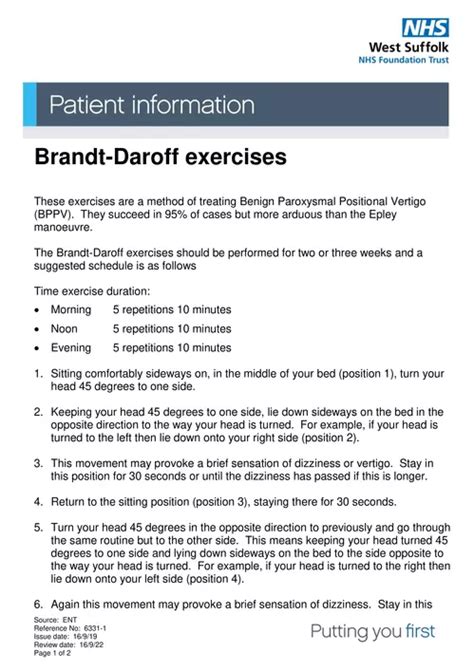 Exercises Brandt-Daroff exercises - West Suffolk NHS Foundation Trust pdf