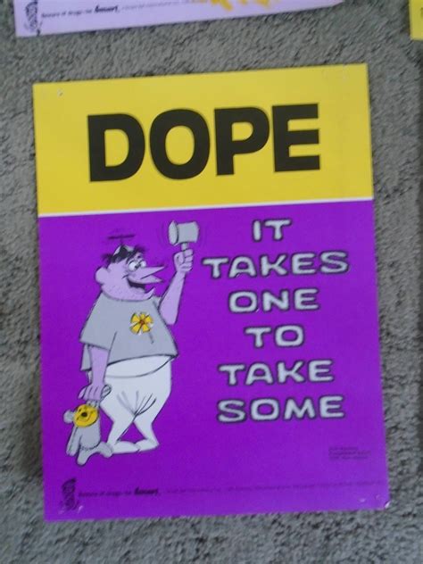 Vintage 1971 Anti Drug Poster Lust Drugs Anti Take That Turn Ons