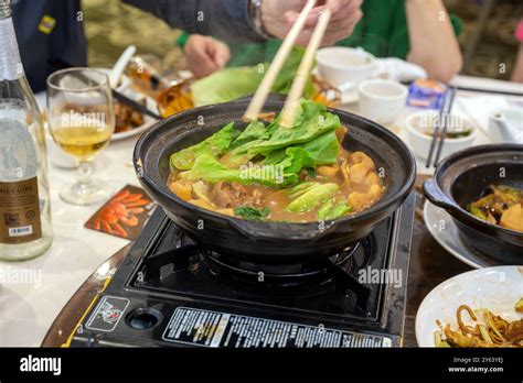 Chinese Restaurant Hot Pot Hong Kong China Stock Photo Alamy