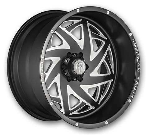 American Truxx Forged Wheels ATF1910 Kronos Matte Black Milled