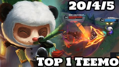 Wild Rift Teemo Top 1 Teemo Gameplay Rank Master Youtube