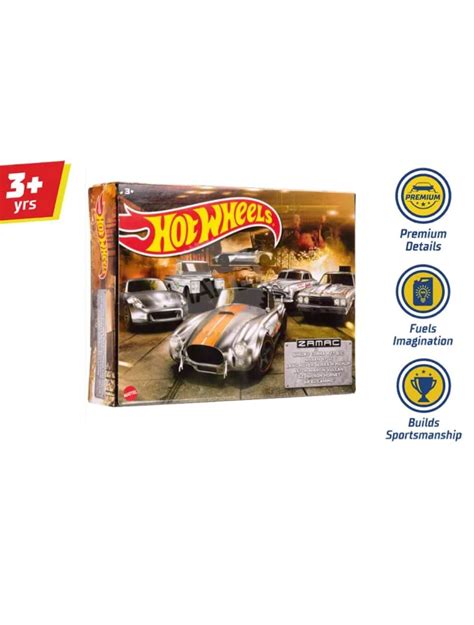 Hot Wheels Zamac Multi Pack Shelby Cobra 427 Sc Nissan 3702 Land Rover Series Iii Pickup