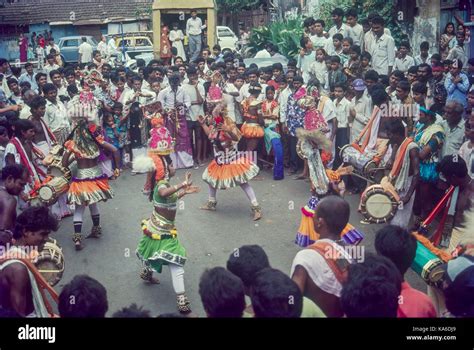 Adi Dravidar Dancers Performing In Ganesh Procession Mumbai