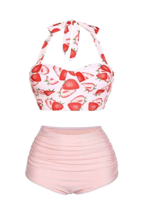 Green Checked Halter Bowknot Bikini Set Artofit