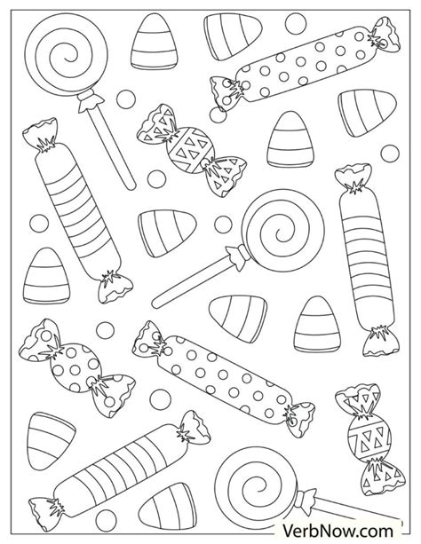 Free Candy Coloring Pages For Download Printable Pdf Verbnow