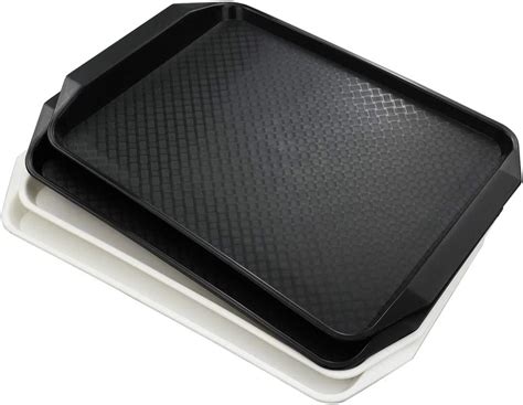 Bblina Plastic Serving Trays Rectangular Fast Food Tray Set Of 4