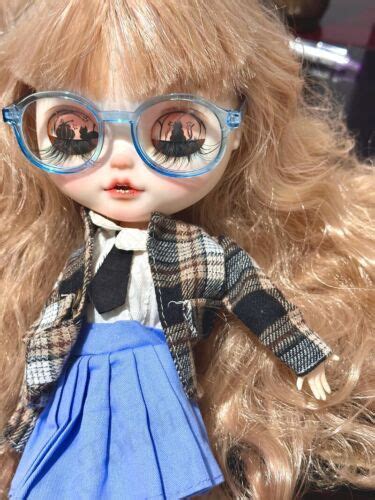 Blythe Doll Nude Customized Hand Makup Eyebrow Light Brown Hair