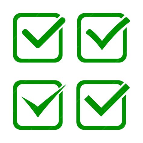 Vector de coleção de ícones de marcação set de ícone de marcação ou