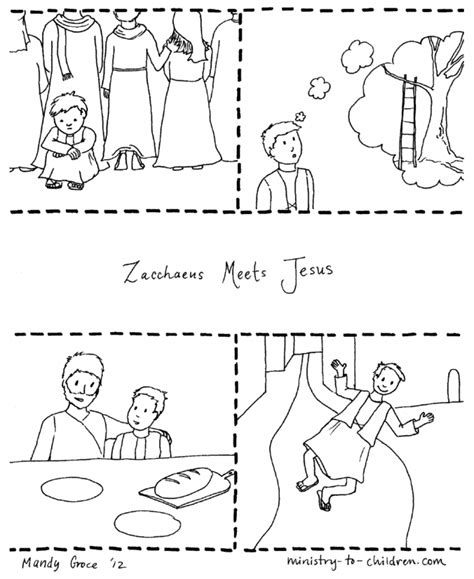 Printable Cut Out Zacchaeus Craft