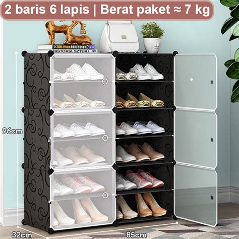 Jual Heino Lemari Rak Sepatu Kotak Tertutup Multi Layer Rak Sepatu