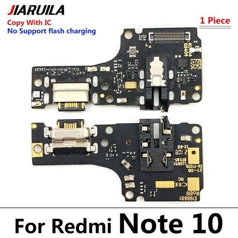 Usb Charging Port Flex For Redmi Note 10 With Main Board Motherboard