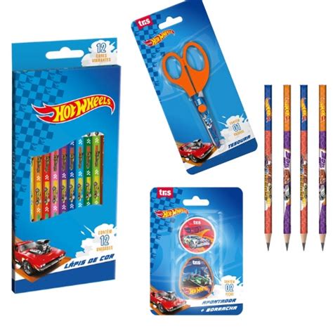 Kit Escolar Hot Wheels Tris Shopee Brasil