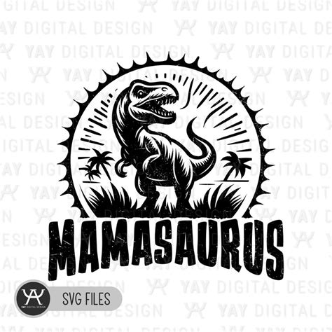 Mama Saurus Svg Dinosaur Mama Svg Dinosaur Svg Mama Saurus Svg Files