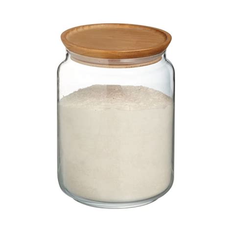 Bocal En Verre Couvercle Bois 2L PURE JAR WOOD Maisons Du Monde