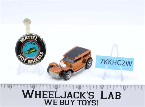 The Demon With Button Hot Wheels Mattel Vintage Redline Rl Wheeljack S Lab