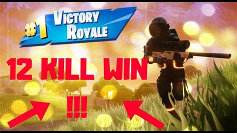 Epic 12 Kill Win In Fortnite Battle Royale Solo Gameplay Youtube