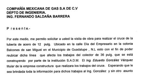 Carta Solicitud De Drenaje Modelo De Solicitud De Desague Docsity