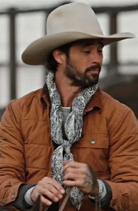 Yellowstone Walker Ryan Bingham Brown Cotton Puffer Jacket