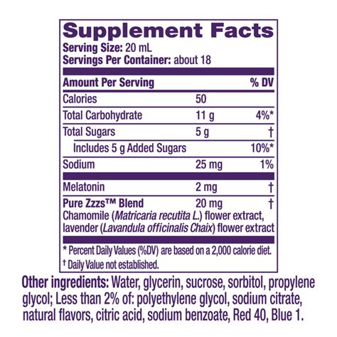 Zzzquil Ingredients List Vicks ZzzQuil For Sleep And Stress