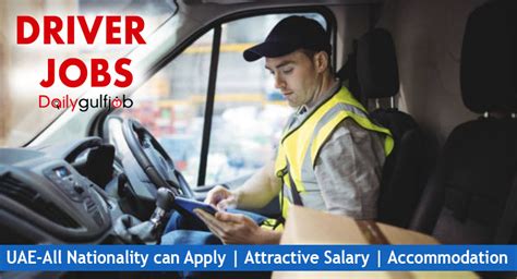 Driver Jobs In Dubai 2025 UAE Driver Jobs Dubai Abu Dhabi