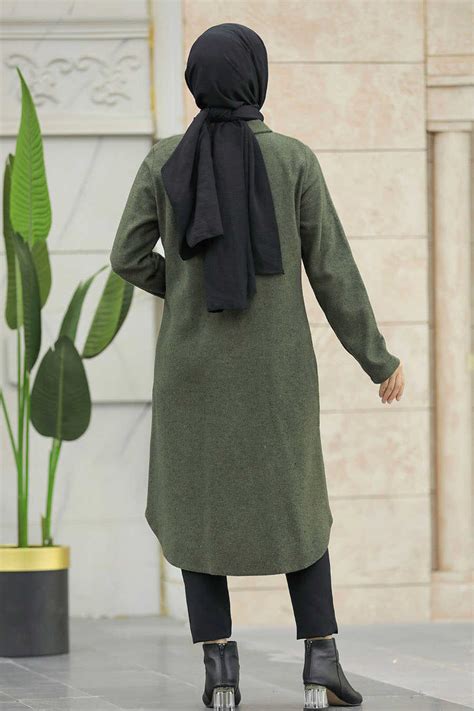 Khaki Hijab Turkish Tunic 5951hk Neva
