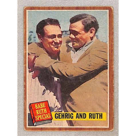 At Auction Topps Lou Gehrig Babe Ruth Crease Free