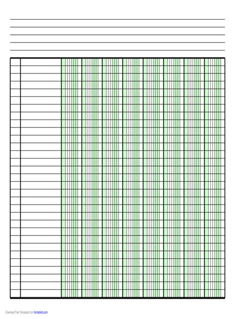 Columnar Pad Paper 63 Free Templates In Pdf Word Excel Download