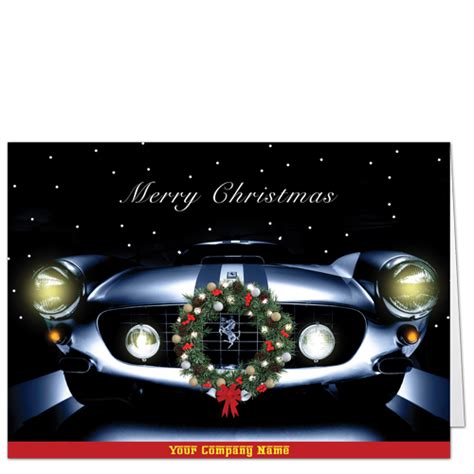 Classic Car Christmas Cards Ferrari Go Zoom Legal Financial Greetings