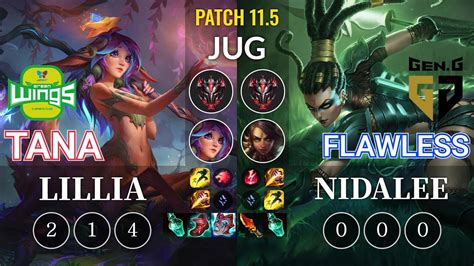 JAG TaNa Lillia Vs GEN Flawless Nidalee Jungle KR Patch 11 5 YouTube