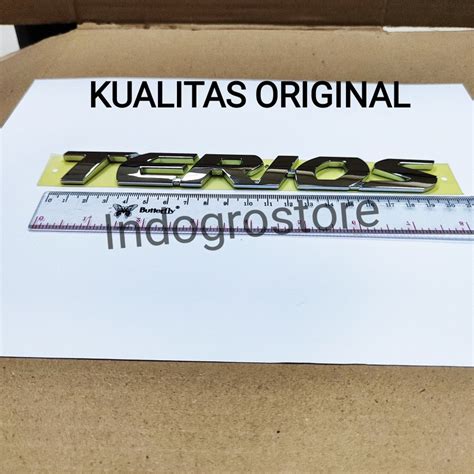 Jual Emblem Tulisan Terios Kualitas Original Untuk All New Terios