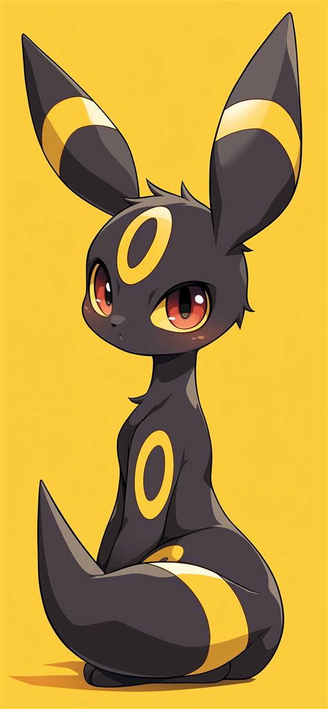 Umbreon Cartoon Style Yellow Wallpapers Anime Wallpapers Hd